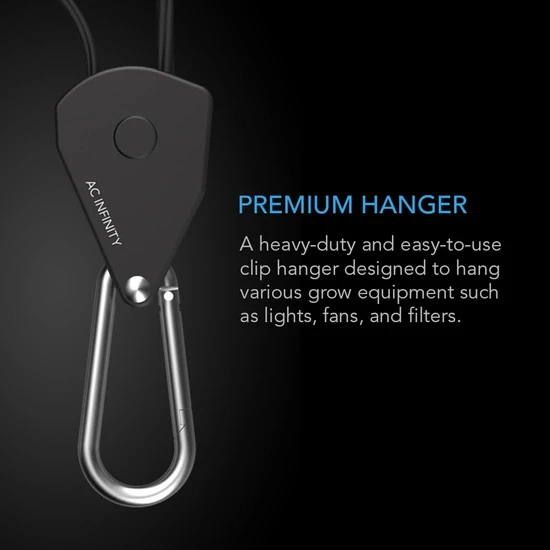 AC-Infinity-rope-clip-hangers-wytrzymale-regulowane-uchwyty-wieszaki-zawieszki-do-sprzetu-max-68kg zawieszki zawiesia