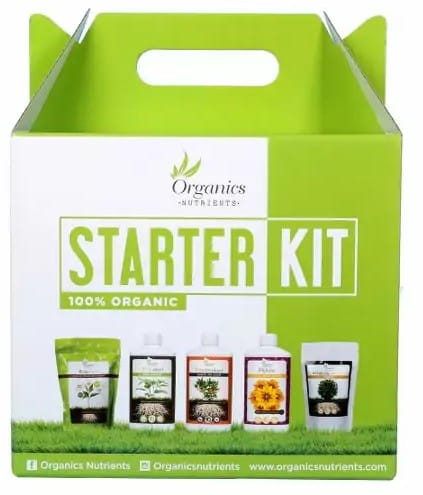 Organic Nutrients Starter Kit zestaw nawozów organicznych bio do roślin + miarka