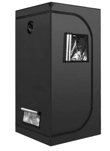 iPower Silver grow tent 80x80x160cm growbox namiot do uprawy z oknem obserwacyjnym