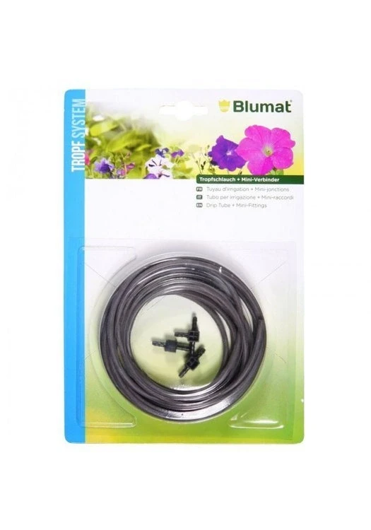 Blumat Rurka kroplownika (3m) + 1 mini złączka typu-T + 2 mini złą