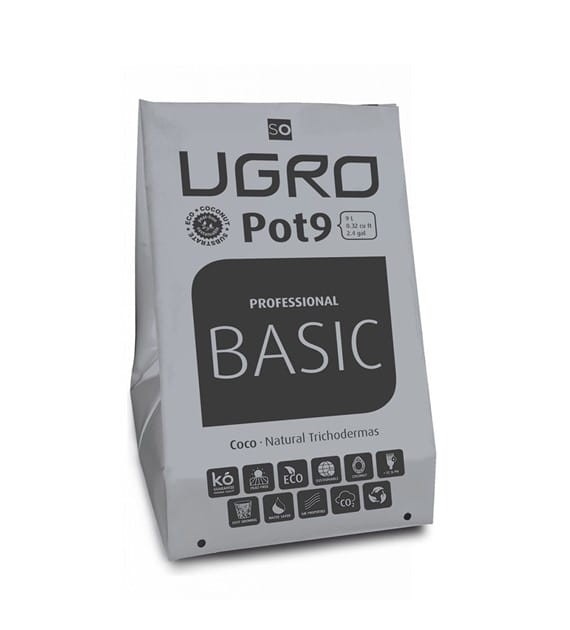 Ugro Pot9 Professional Basic 9L torba uprawna z podłożem kokosowym Mix3