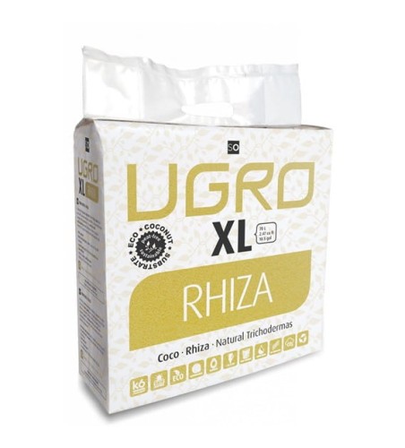 Ugro XL Rhiza 70L 5kg sprasowana kostka kokosowa z mikoryzą i trichodermą