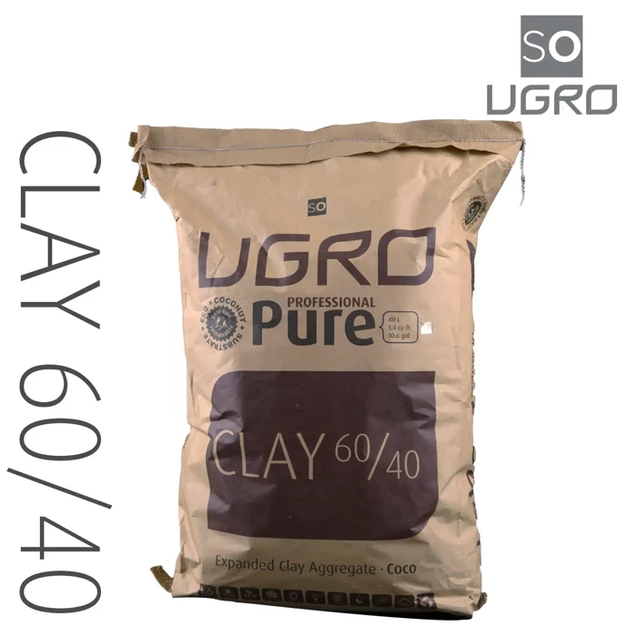 Ugro Pure Professional Clay 60/40 keramzyt 7-12 mm i kokos w worku 40L