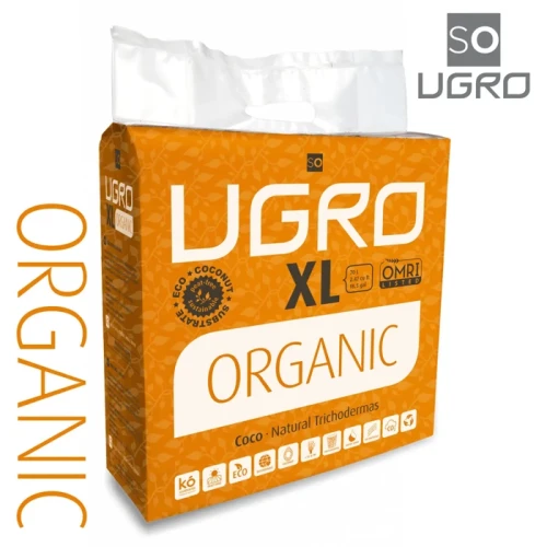 Ugro XL Organic 70L 5kg opakowanie niebuforowanego kokosu OMRI Listed