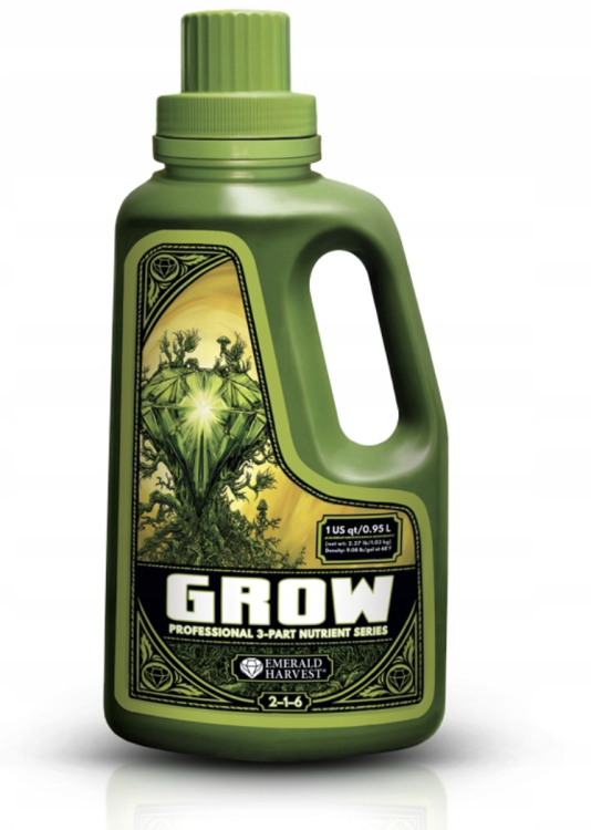 Emerald Harvest Grow – butelka 0.95 L nawozu na wzrost NPK 2-1-6