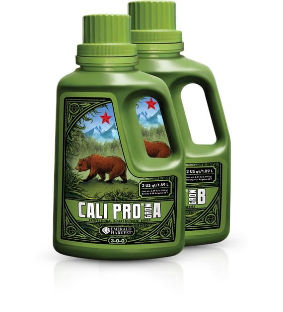 Emerald Harvest Cali Pro Grow – butelki części A i B nawozu na wegetację