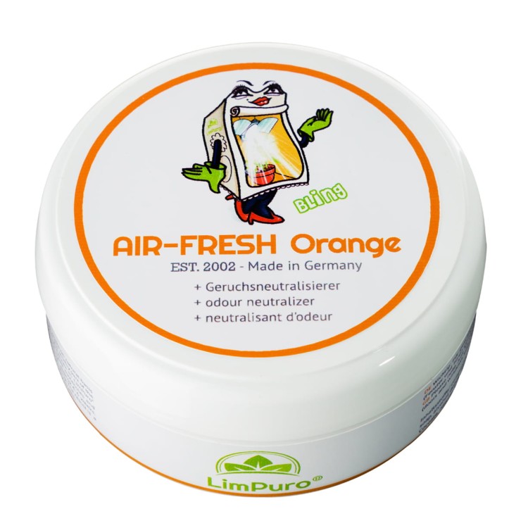 Limpuro - kostka zapachowa neutralizator zapachu Air Fresh Orange 200g