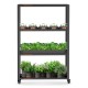 Metalowy Stojak Regał na rośliny 3 poziomowy z tackami namiot growbox