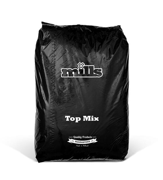 Mills Top Mix Ziemia do Uprawy Roślin 50L - lekko nawieziona czarny i biały torf