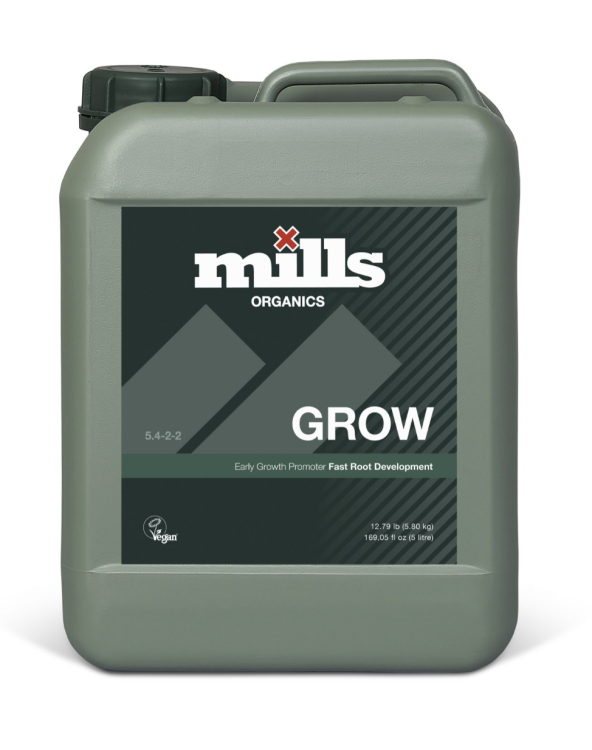 Mills Organic Grow Bogaty w Azot Przyspieszony Wzrost w Fazy Wegetatywnej