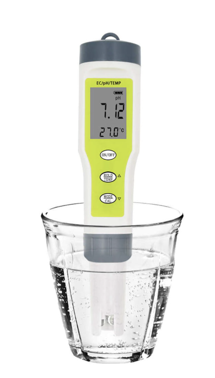Elektroniczny Miernik 3 w 1 - pH, EC i Temperatura (0.01-14.00pH)