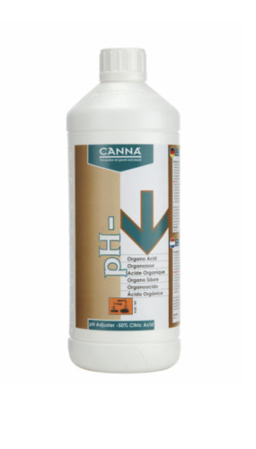 Canna Organiczny pH Minus Grow/Bloom 41% 1L - Regulacja pH na Wzrost i Kwitnienie