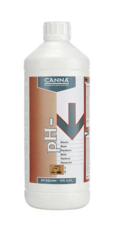 Canna pH Minus Bloom 59% 1L - Preparat do Obniżania pH Wody na Kwitnienie