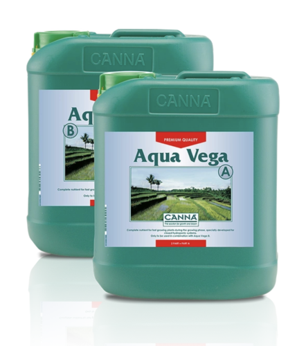 Canna Aqua Vega A/B - Nawóz na Wzrost Roślin w Hydroponice 2 x 5L 2 x 10L
