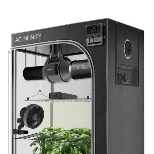 AC Infinity Zestaw Uprawowy Growbox  120x60x180cm Gotowy Zestaw do Uprawy z Wentylacją, Filtrem i Lampa Led Full Spectrum 200W LM301H
