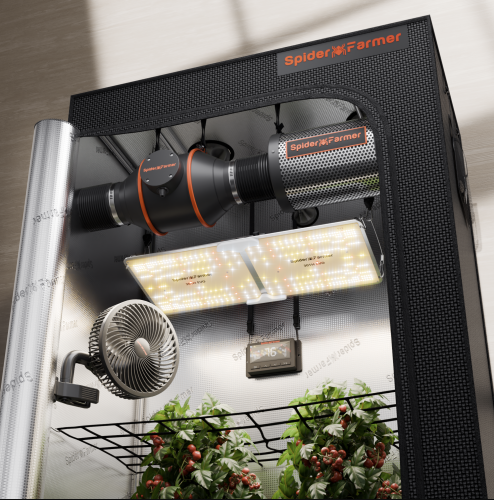 Spider Farmer SF2000 LED 200W EVO 70x70x160cm Zestaw Uprawowy Growbox Kontroler Klimatu