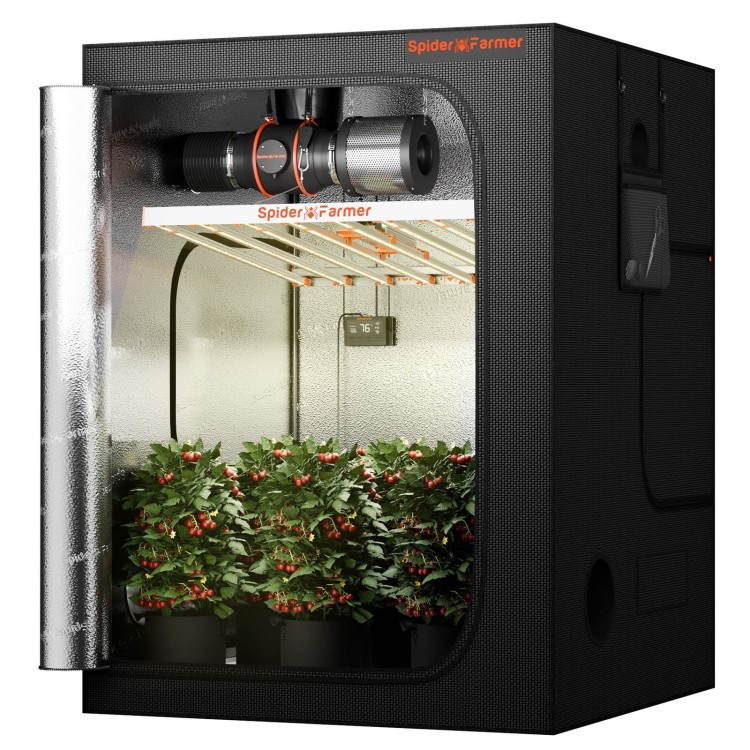 Spider Farmer G8600 LED 860W 150x150x200cm Zestaw Uprawowy Growbox Cyfrowy Regulator Prędkości