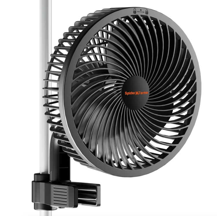 Spider Farmer Clip Fan - Wentylator Mieszający z Klipsem do Namiotów Uprawowych 150mm