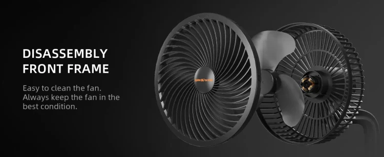 Spider Farmer Clip Fan - Wentylator Mieszający z Klipsem do Namiotów Uprawowych 150mm przekrój