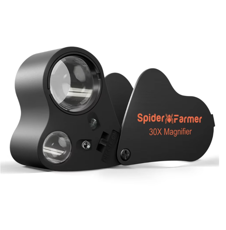 Spider Farmer® Lupa Jubilerska 30X-60X z Oświetleniem LED