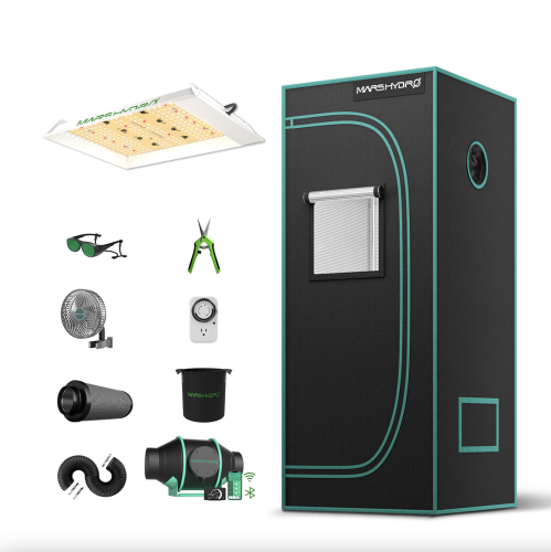 Mars Hydro TS 600 Led 100W 60x60x140cm Zestaw Uprawowy Growbox Sterownik iFresh