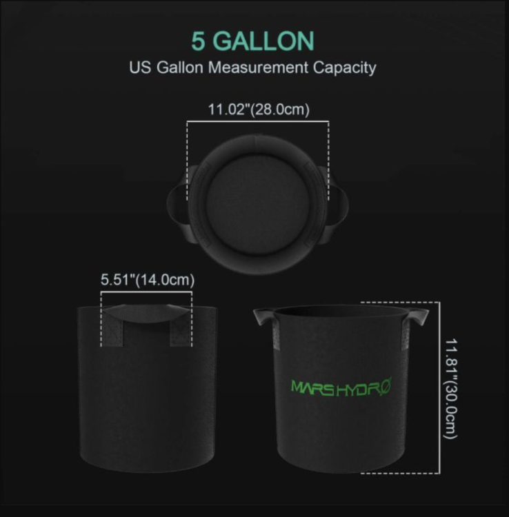 Mars Hydro TS 600 Led 100W 60x60x140cm Zestaw Uprawowy Growbox Sterownik iFresh doniczki materiałowe