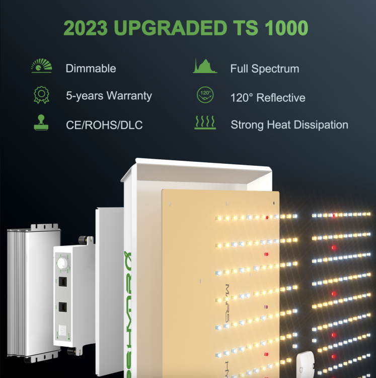 Mars Hydro TS 1000 LED 150W 70x70x160cm Zestaw Uprawowy Growbox z Aplikacją iFresh ulepszona wersja led