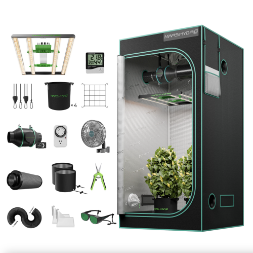 Mars Hydro FC E3000 LED 150W 100x100x180cm Zestaw Uprawowy Growbox Regulator Prędkości