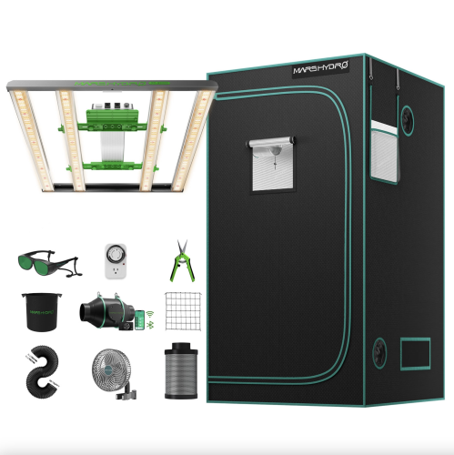 Mars Hydro FC E3000 LED 300W 100x100x180cm Zestaw Uprawowy Growbox Aplikacja iFresh