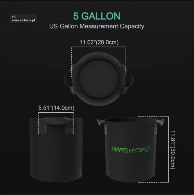 Mars Hydro TSL 2000 LED 300W 120x60x180cm Zestaw Uprawowy Growbox Regulator Prędkości doniczki materiałowe