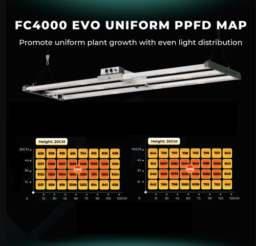 Mars Hydro FC 4000 EVO LED 320W 120x60x180cm Zestaw Uprawowy Growbox Regulator Prędkości lampa