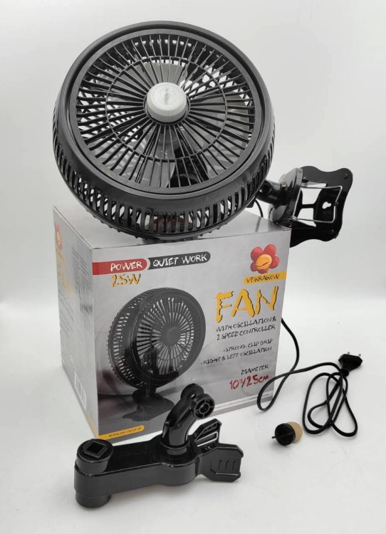 VF Clips Fan Cichy Wentylator Mieszający z Oscylacją 25W Klips Coala fi25cm
