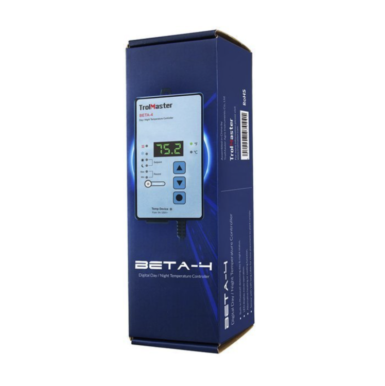 Trolmaster Beta-4 Cyfrowy Regulator Temperatury Dzień/Noc do Precyzyjnej Kontroli opakowanie