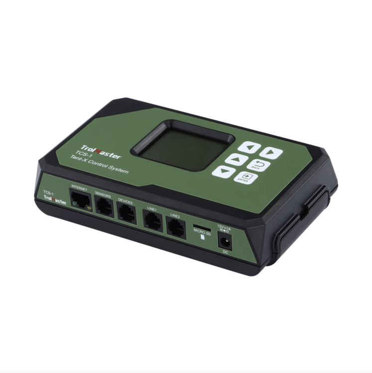 Trolmaster Tent-X TCS-1 Kontroler Systemu do Monitorowania Wilgotności Temperatury i Natężenia Światła growbox