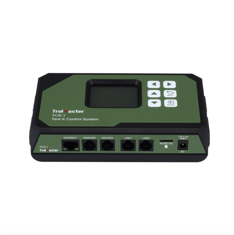 Trolmaster Tent-X TCS-1 Kontroler Systemu do Monitorowania Wilgotności Temperatury i Natężenia Światła sterownik