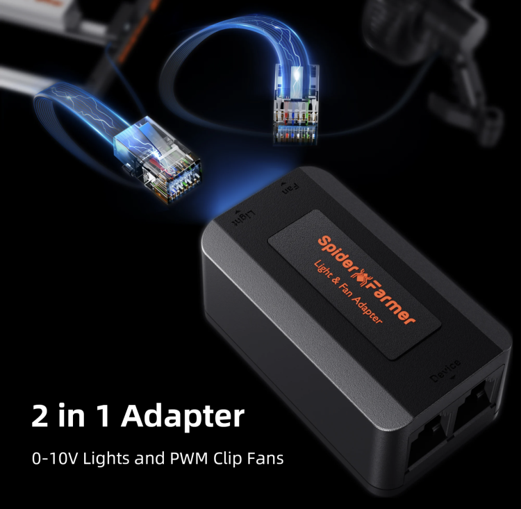 Spider Farmer Listwa AC5 Power Strip Kits Aplikacyjne Inteligentne Sterowanie do Pomieszczeń i Namiotów Uprawowych control light fan adapter