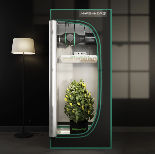 Mars Hydro Inline Duct Fan Wentylator Kanałowy z Termostatem do Precyzyjnej Kontroli Klimatu growbox