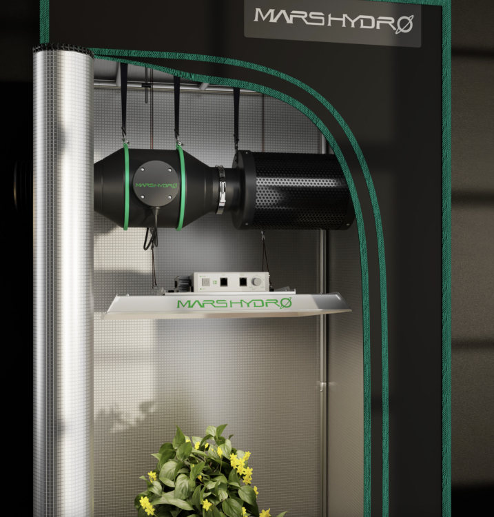 Mars Hydro Inline Duct Fan Wentylator Kanałowy z Regulacją Prędkości growbox