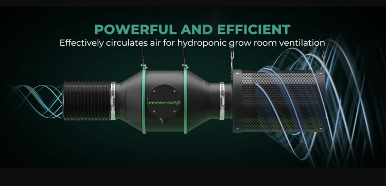 Mars Hydro Inline Duct Fan Wentylator Kanałowy z Regulacją Prędkości wydajny