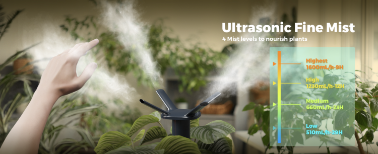 Mars Hydro Nawilżacz Ultradźwiękowy 15L 1.6L/h z Chłodną Mgłą – Do Dużych Pomieszczeń i Upraw Wewnętrznych ultrasonic