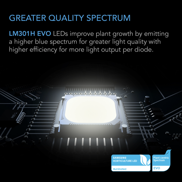 IONFRAME EVO4 – Komercyjna Lampa LED Grow 300W Samsung LM301H EVO Pokrycie 90x90 cm specyfikacja kontroler najlepsza jakość