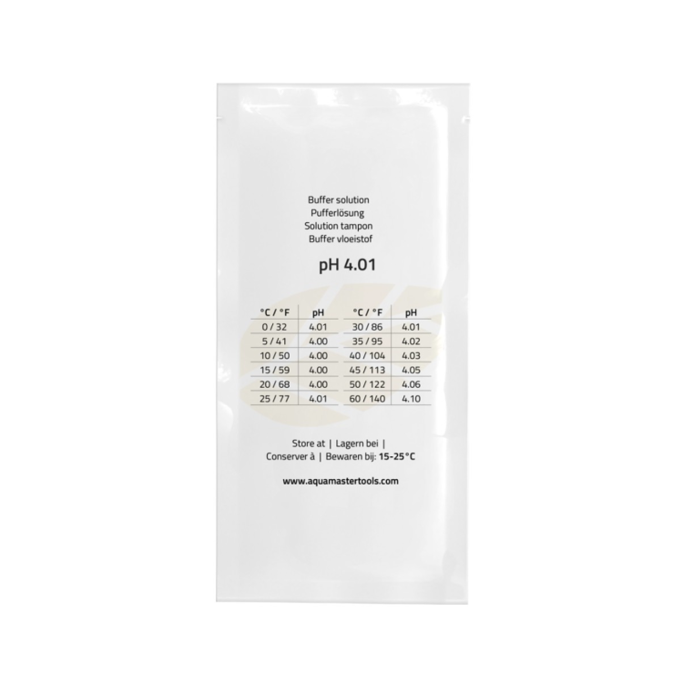 Aqua Master pH 4.01 Fluid do kalibracji mierników elektronicznych 500ml saszetka