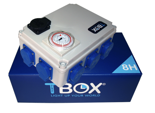 Tempo Box TBOX 8H – Kontroler Oświetlenia i Temperatury 8x600W z Gniazdem Grzewczym