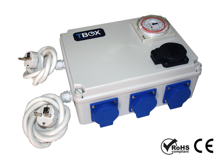 Tempo Box TBOX 8H – Kontroler Oświetlenia i Temperatury 8x600W z Gniazdem Grzewczym tablica