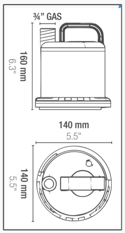 Sicce Ultrazero Utility 3000L/h – Najlepsza Pompa Wodna do Zadań Specjalnych rozmiar