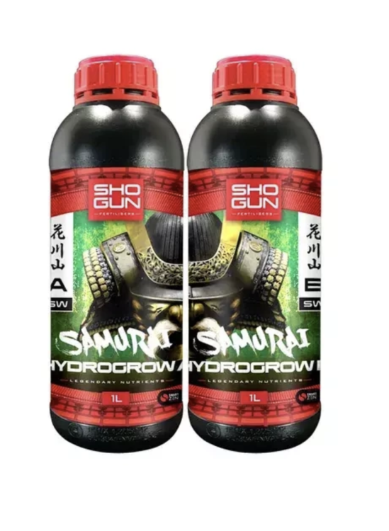 Shogun Samurai Hydro Grow Hard A i B – Kompletny Nawóz Hydroponiczny na Wzrost 2x1L