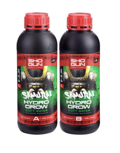 ogun Hydro Grow Soft Water A i B – Nawóz do Hydroponiki na Wzrost 2x1L