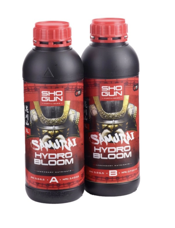 Shogun Hydro Bloom Soft Water A i B - Nawóz do Hydroponiki na Kwitnienie 2 x 1L