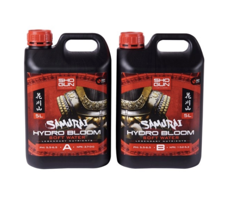 Shogun Hydro Bloom Soft Water A i B - Nawóz do Hydroponiki na Kwitnienie 2 x 5L