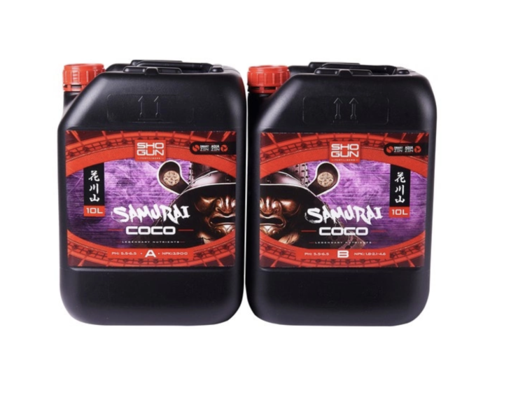 Shogun Samurai Coco A+B 2x20L – Nawóz Bazowy do Uprawy w Kokosie